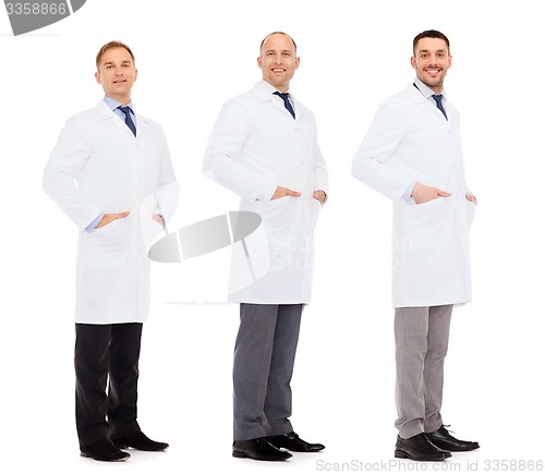Image of happy doctors in white coat