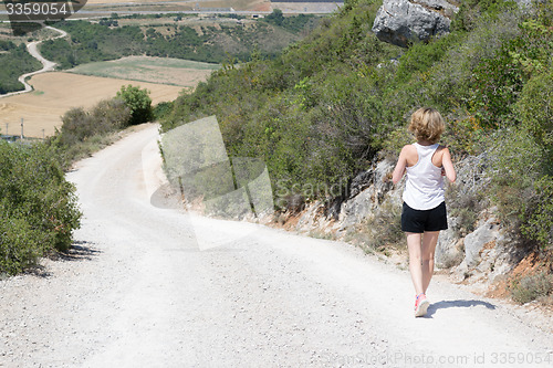 Image of Running down the slope