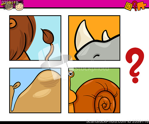 Image of animal puzzle preschool game