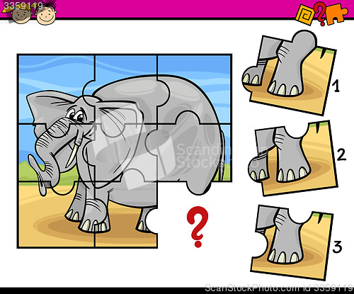 Image of jigsaw preschool cartoon game