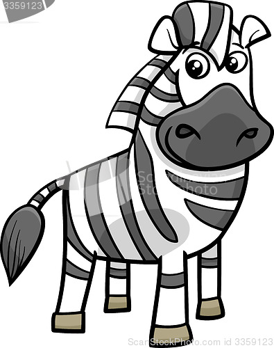 Image of zebra animal cartoon illustration
