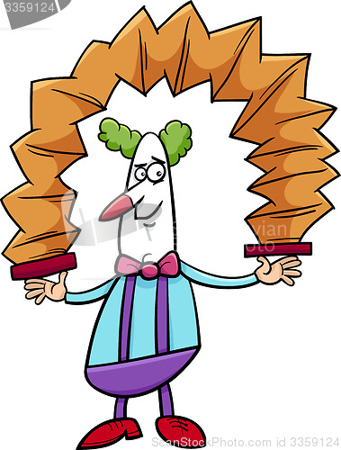 Image of circus clown cartoon illustration