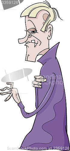 Image of dracula vampire cartoon illustration