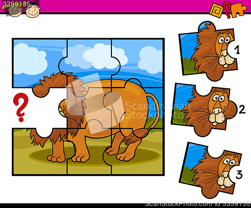 Image of puzzle preschool cartoon game