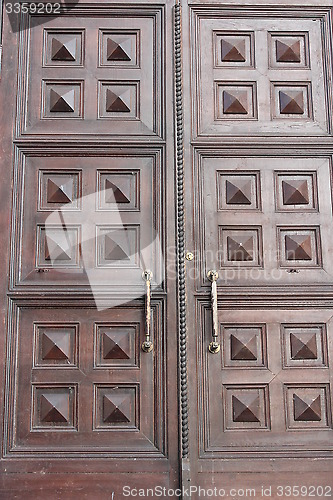 Image of massive church doors