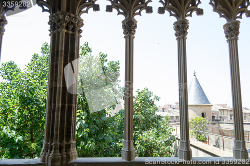 Image of Columns to the tower