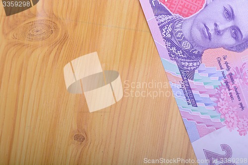 Image of european money, ukrainian hryvnia close up