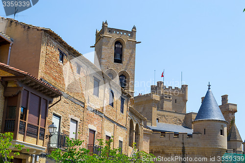 Image of Castle of Olite from the village