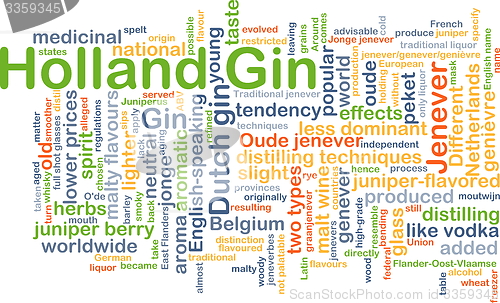 Image of Holland gin background concept
