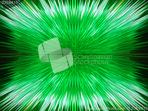 Image of green abstract background with sharp thorns