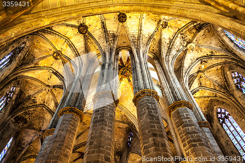 Image of Gothic church interior