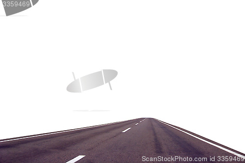 Image of picturesque white clouds on blue sky background