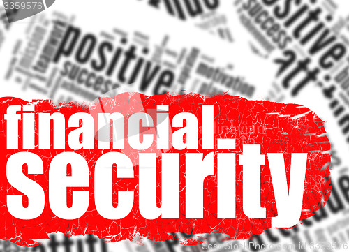 Image of Word cloud financial security