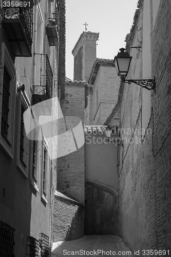 Image of Toledo in black and white