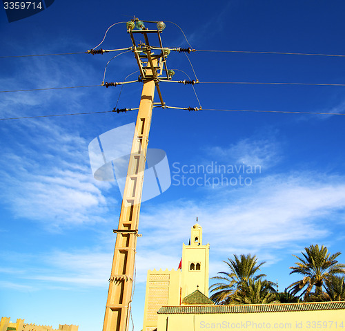 Image of  the history  symbol  in morocco  africa  minaret religion and  