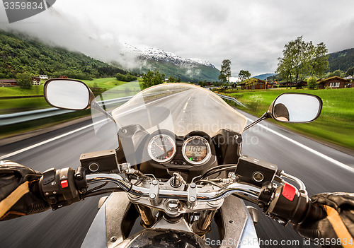 Image of Biker First-person view