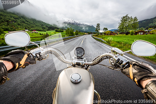 Image of Biker First-person view