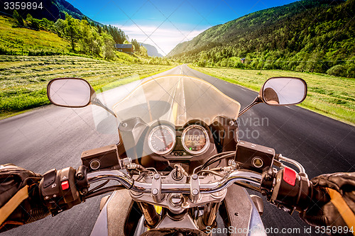 Image of Biker First-person view