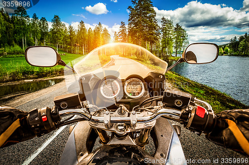 Image of Biker First-person view