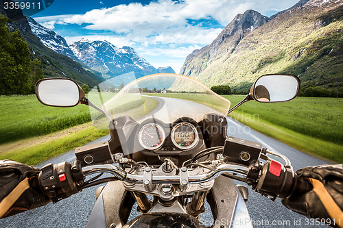 Image of Biker First-person view
