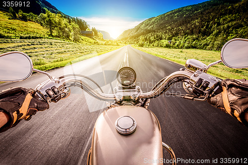 Image of Biker First-person view