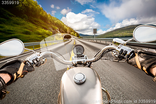 Image of Biker First-person view