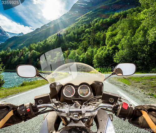 Image of Biker First-person view