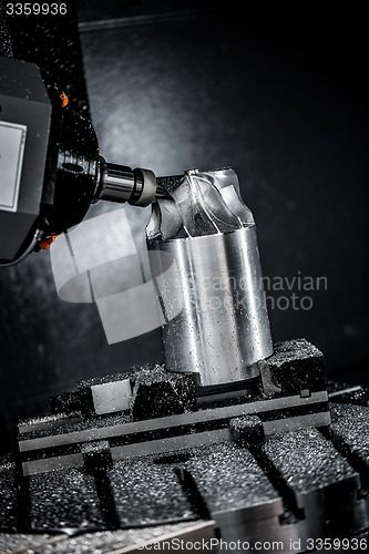 Image of Metalworking CNC milling machine.