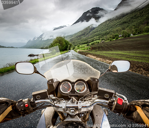 Image of Biker First-person view