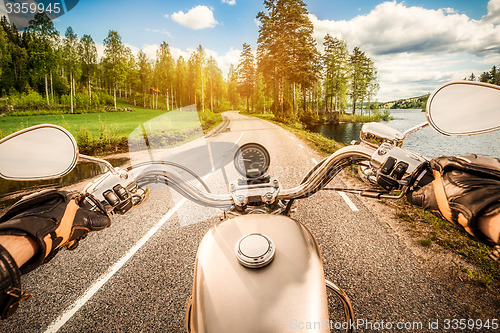 Image of Biker First-person view