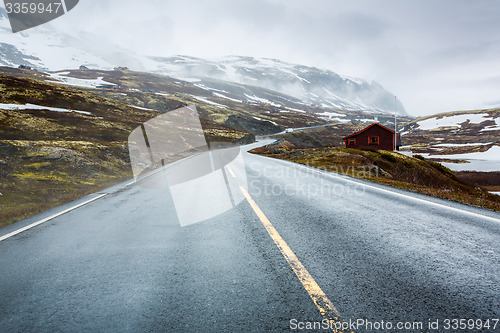 Image of Mountain road in Norway.