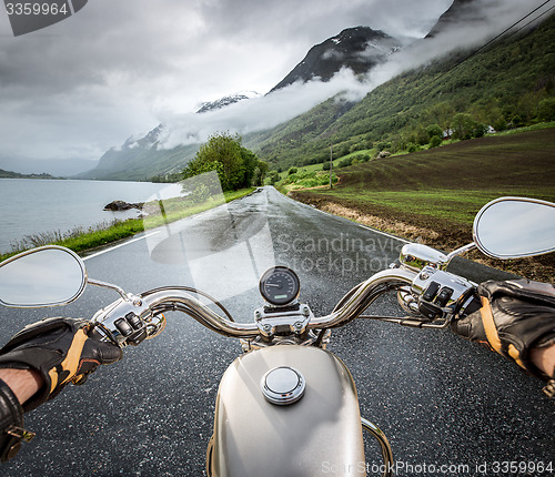 Image of Biker First-person view