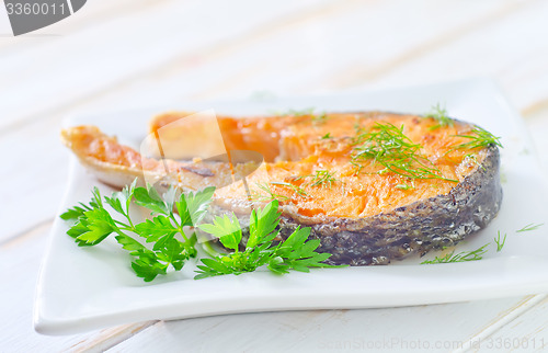 Image of fried salmon