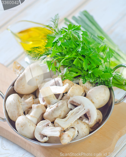 Image of raw mushroom