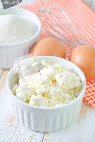 Image of cottage, sugar and eggs