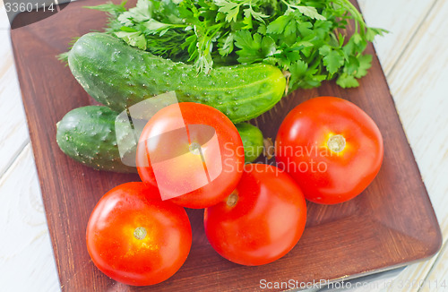 Image of ingredients for salad