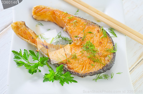 Image of fried salmon