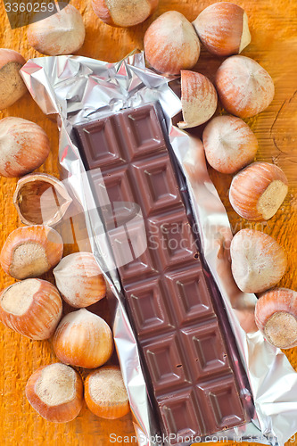 Image of chocolate with nuts