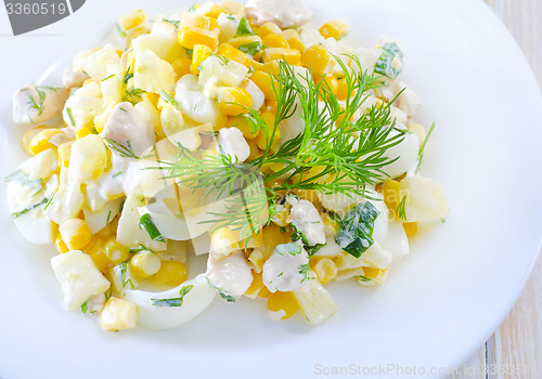 Image of Fresh salad with chicken