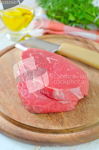 Image of raw  meat