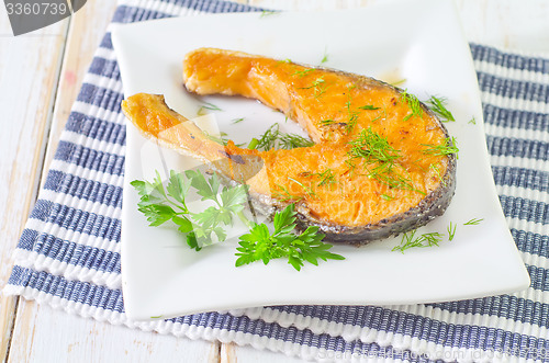 Image of fried salmon