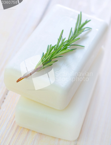 Image of White soap