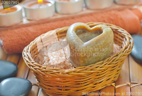 Image of sea salt and soap