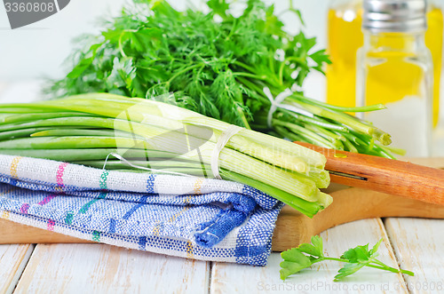 Image of onion and other greens