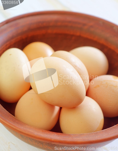 Image of raw eggs