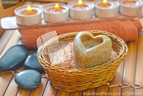 Image of sea salt and soap