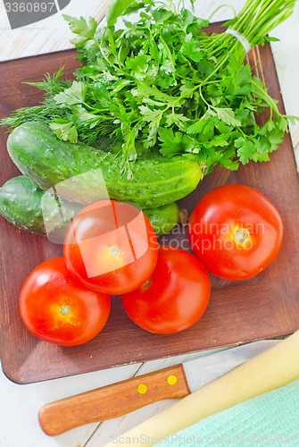 Image of ingredients for salad