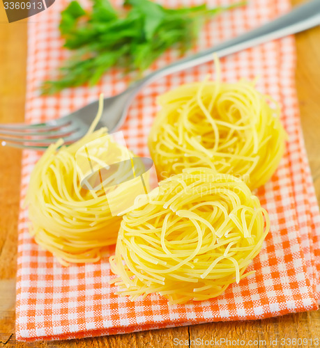 Image of raw pasta 