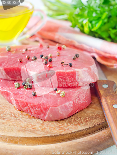 Image of raw  meat