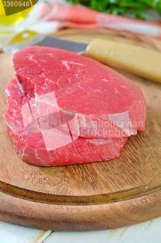 Image of raw  meat